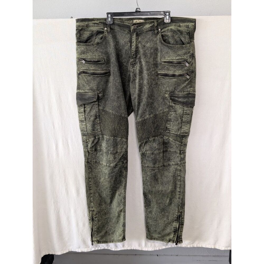 Jordan Craig Aaron Legacy Edition Green Embellished Jeans Men's Size 42x32